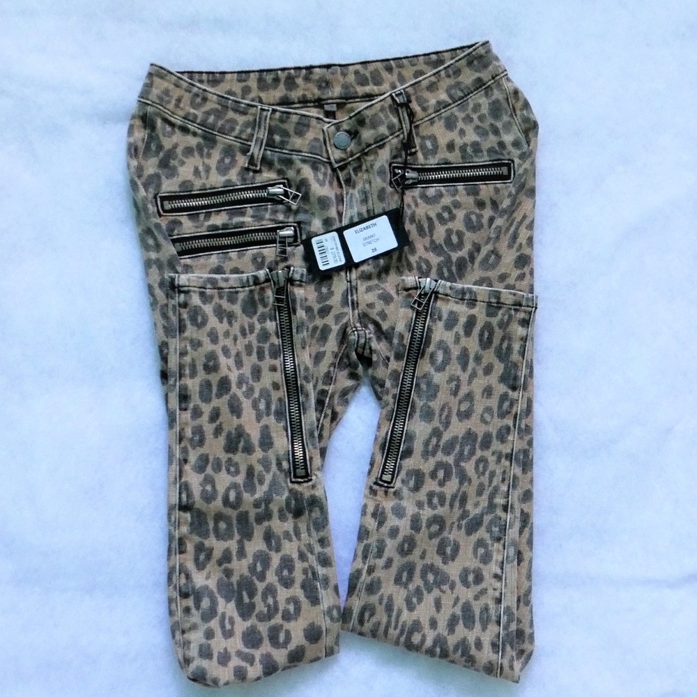 NWT Carmar Leopard Print Skinny Jeans - Picture 3 of 7